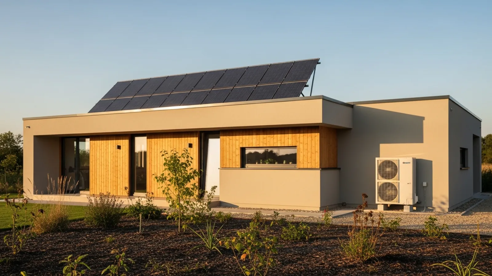 Energieeffizientes Fertighaus mit Wärmepumpe und Photovoltaik in Österreich – Preisfaktor OIB-Energiestandard